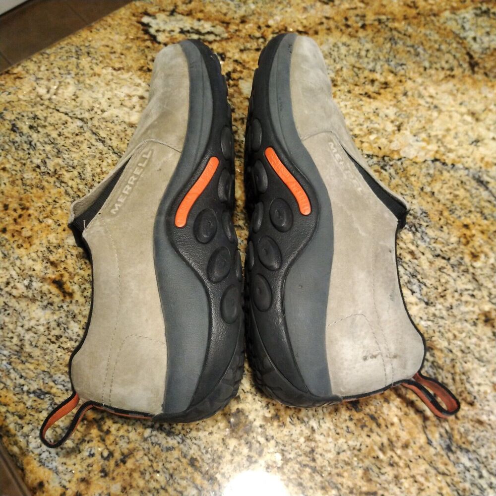 Merrell Men's Slip-On Shoes Grey Suede Loafers Jungle Moc Boulder US 11 J98931 - Picture 8 of 12